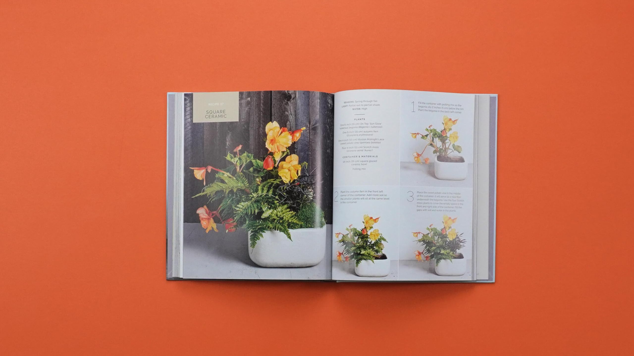 The Container Garden Recipe Book: 57 Designs for Pots, Window Boxes, Hanging Baskets, and More
