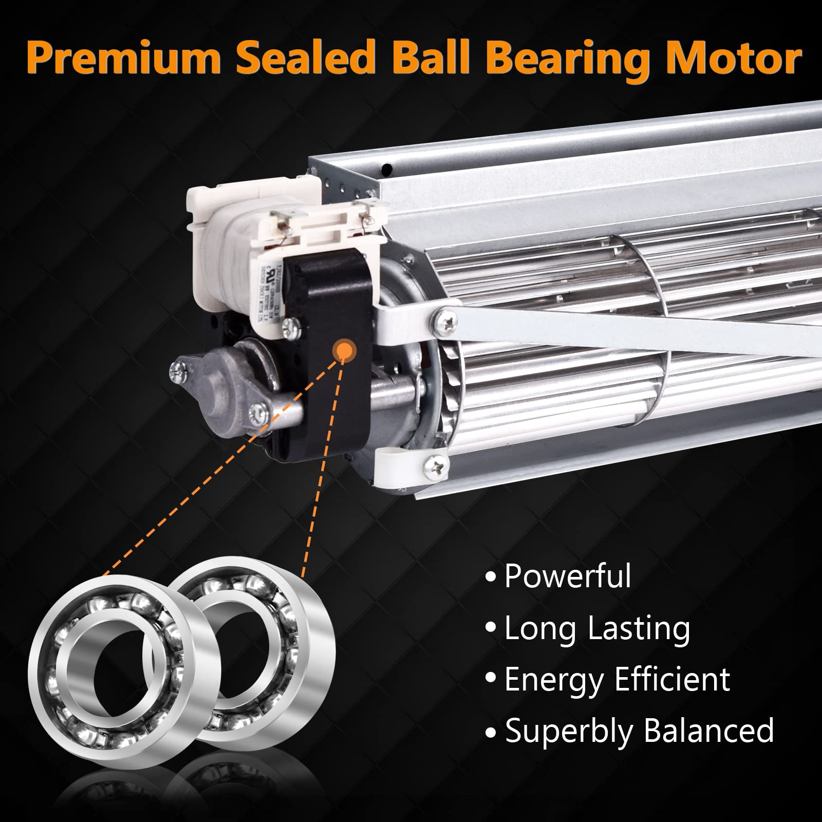 Amazon.com: Criditpid GFK4 GFK4A Fireplace Blower Fan Kit for