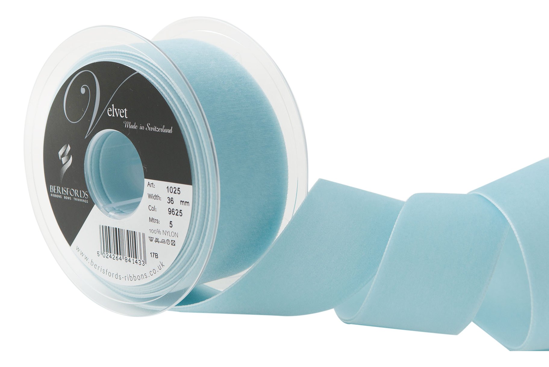 Berisfords 9625 Hortensia Velvet Ribbon Mini Roll