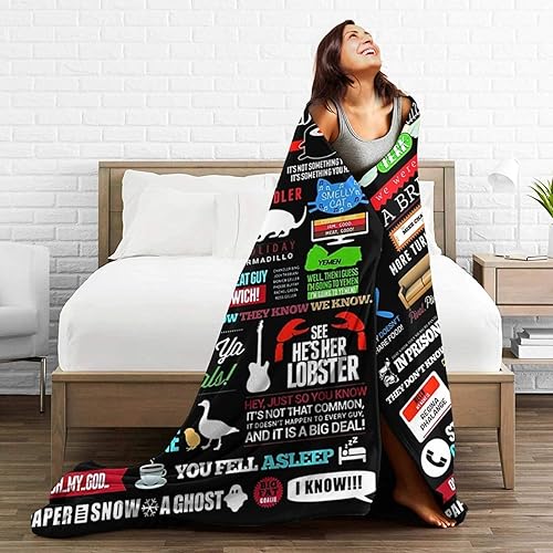 Miniatura 5 de Manta de franela de forro polar ligera de la serie de televisión clásica, súper suave y acogedora, regalos para mujeres y hombres, decoración del