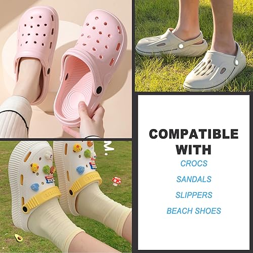 Miniatura 5 de Remaches de repuesto para reparación de correa de zapatos Crocs para Crocs remaches reemplazos correa trasera de zapatos botón de cierre de