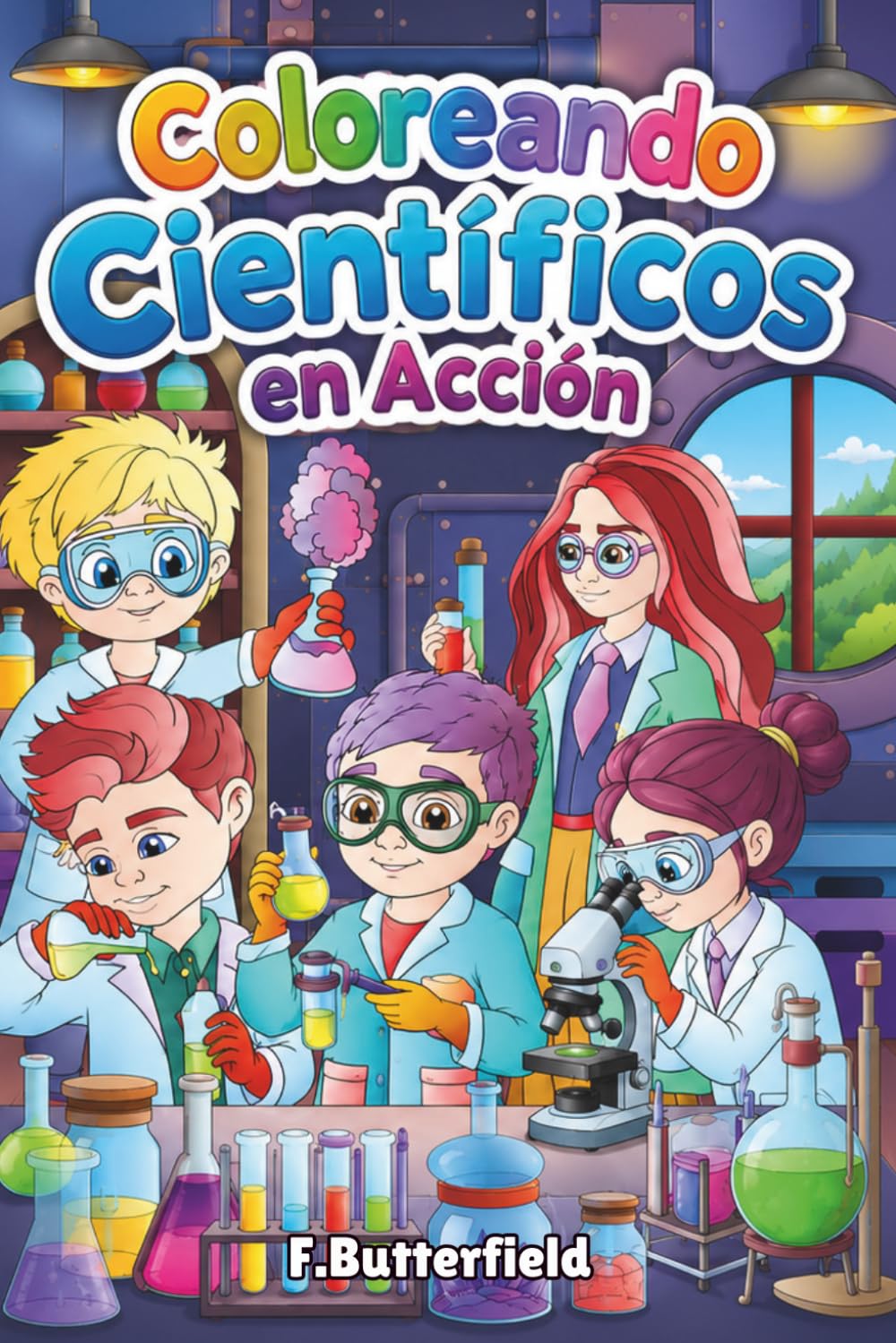 Coloreando Científicos en Acción (Pequeños Exploradores)