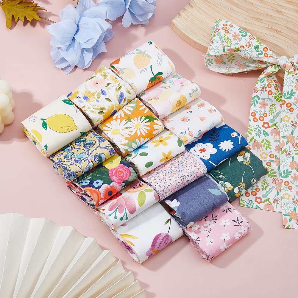 DICOSMETIC 40 pezzi Jelly Roll Tessuto QuiltStripe Floreale Tessuto Strisce di Cotone Bundle Per Cucito Artigianato Coperte Tappeti Arredamento Casa