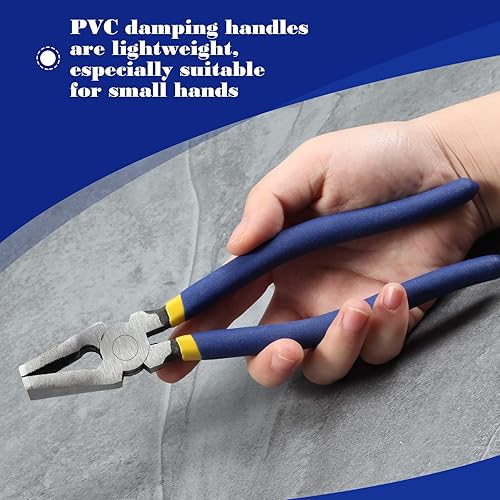 Miniatura 4 de SPEEDWOX Alicates de vidrio mordazas planas de 8 pulgadas, alicates de rotura de vidrio, alicates de vidrieras, herramienta de rotura de mosaicos