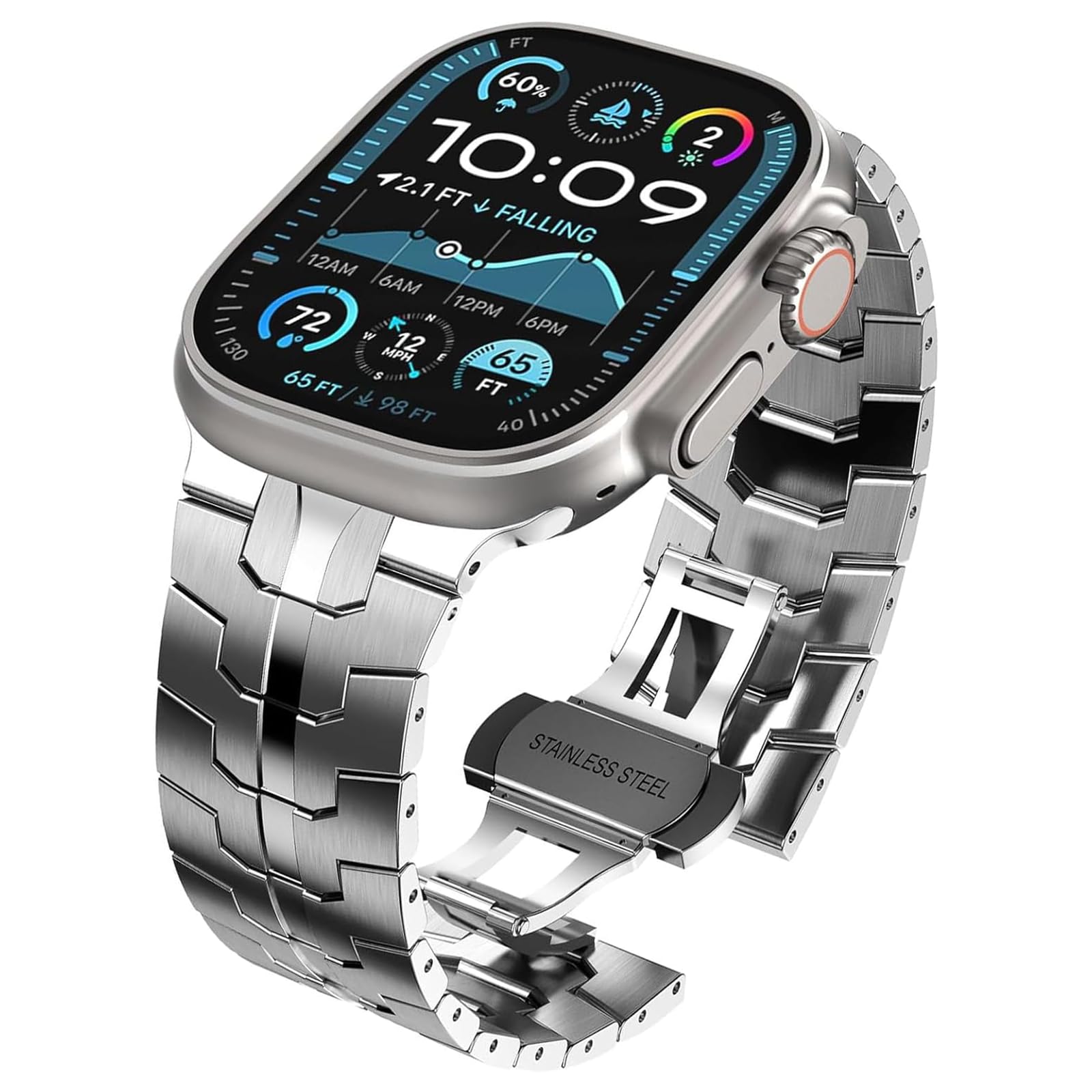 Amazon.co.jp: [Dikeshgu] for Apple Watch バンド ステンレス製 49mm 