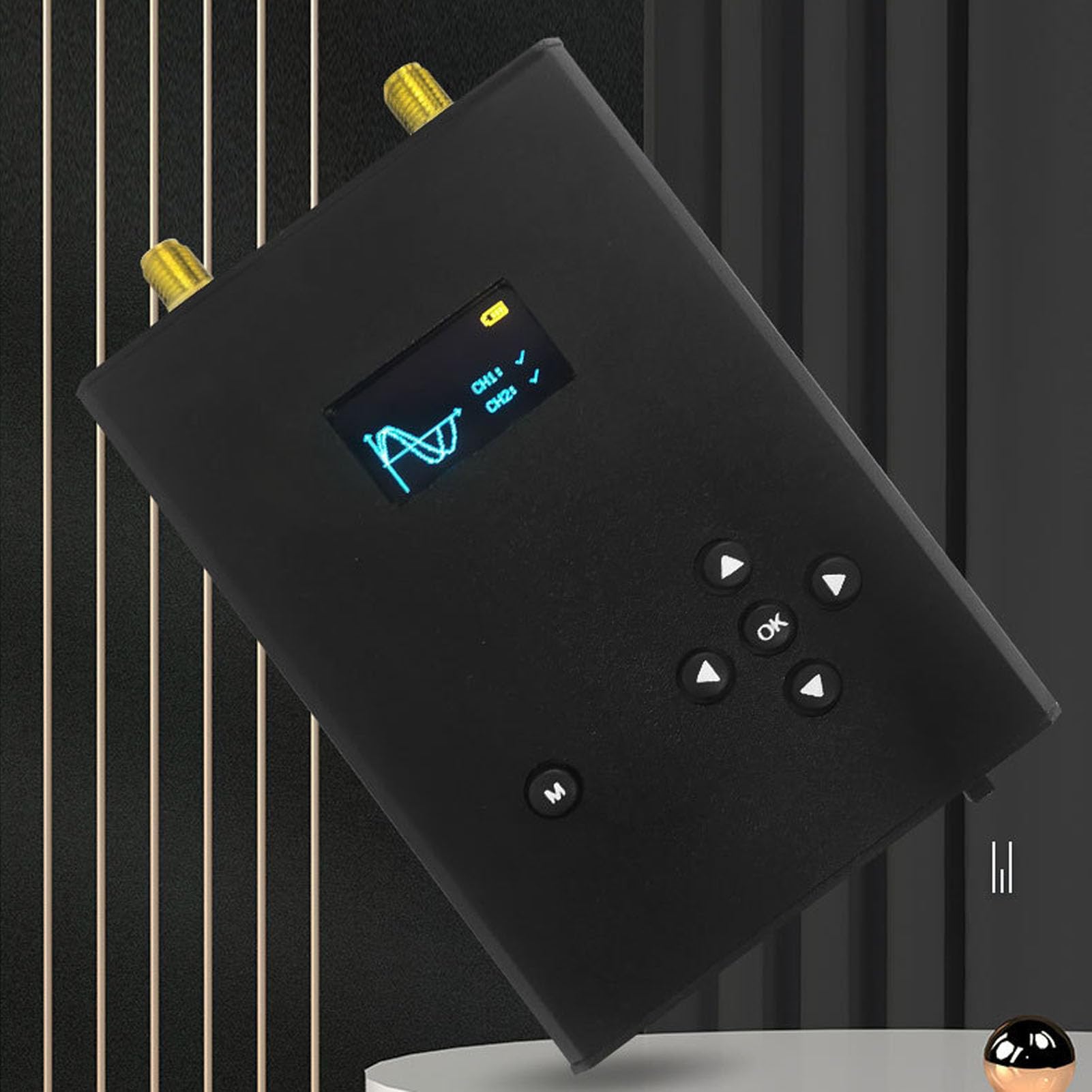 Generador de Señal Portátil, Generador de Funciones de Forma de Onda Arbitraria de Alta y Baja Frecuencia CH1 23,5 MHz - 6 GHz CH2