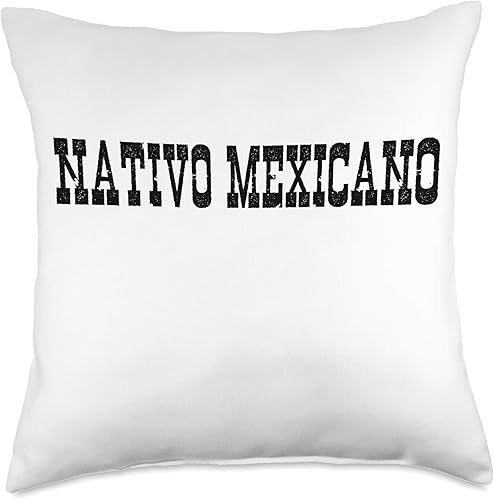 Miniatura 1 de Mexican Born United States Mexico Citizen Spanish Mexican American Native Citizen Mexico Nativo Mexicano Women Throw Pillow, 18x18, Multicolor