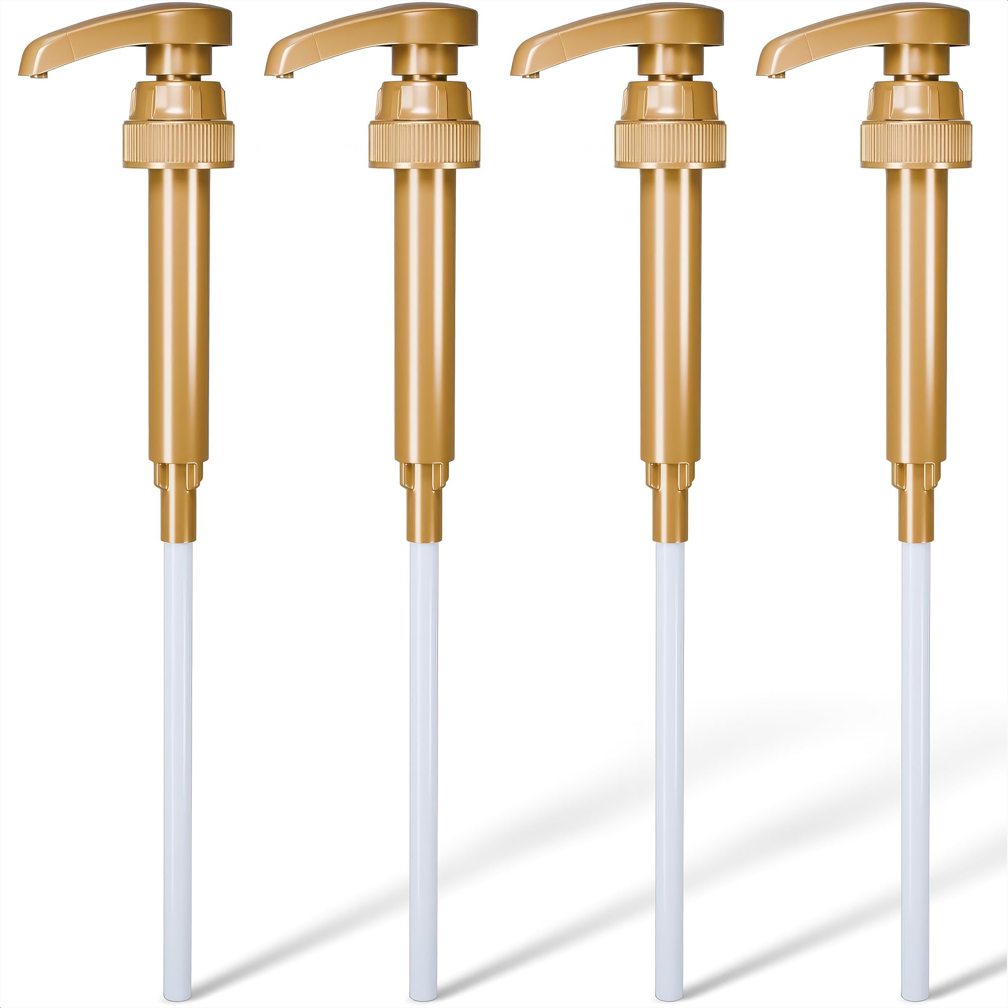 ALPENKOK 4 Pcs Coffee Syrup Pump Compatible with Skinny Torani Davinci