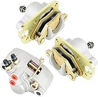 Vista 1 de Caltric Pinza de freno delantera y trasera con pastillas compatible con Polaris Scrambler 500 2x4 4X4 2001 2002