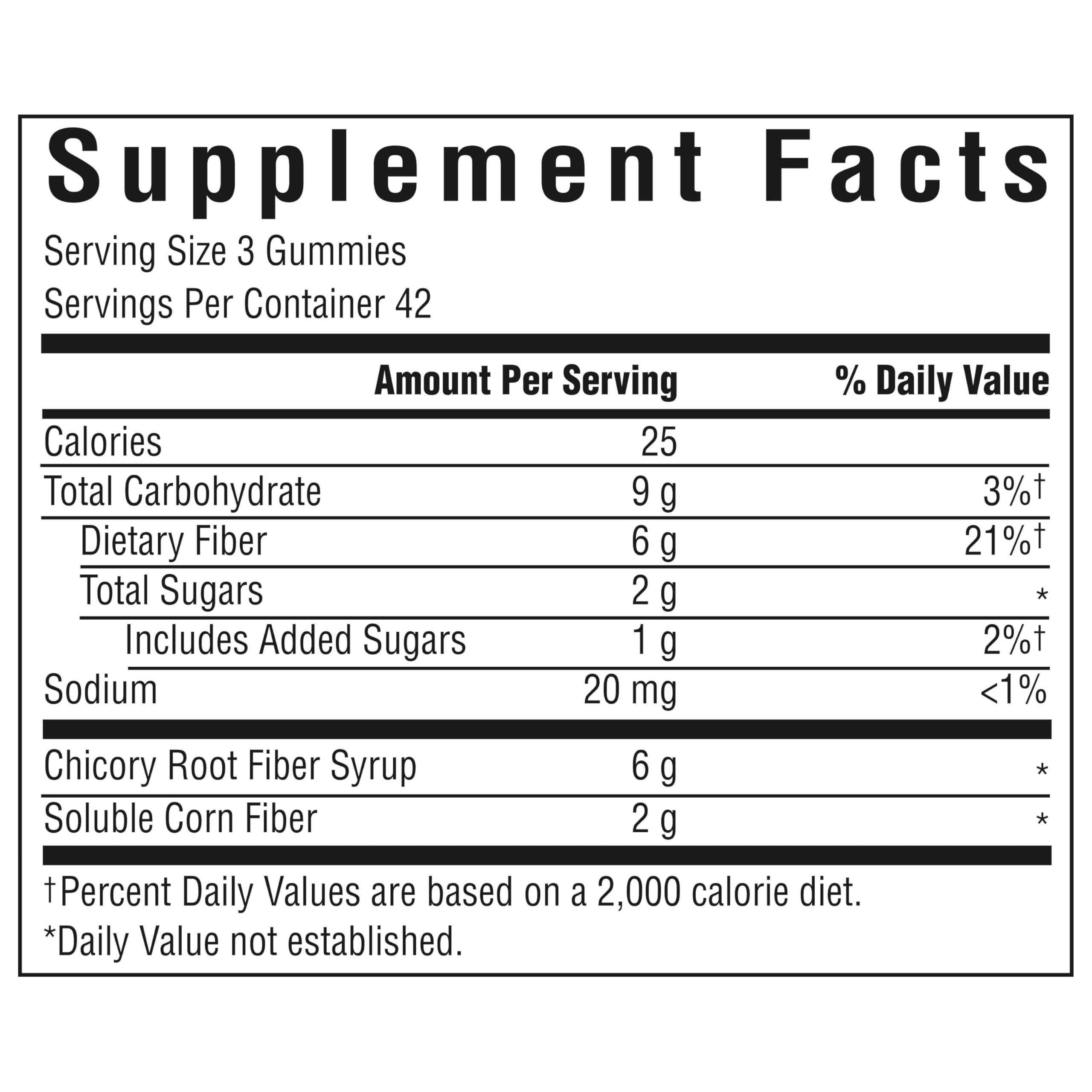 Benefiber Prebiotic Fiber Supplement Gummies, Citrus Berry Splash, 126 Ct — Amazon image 8