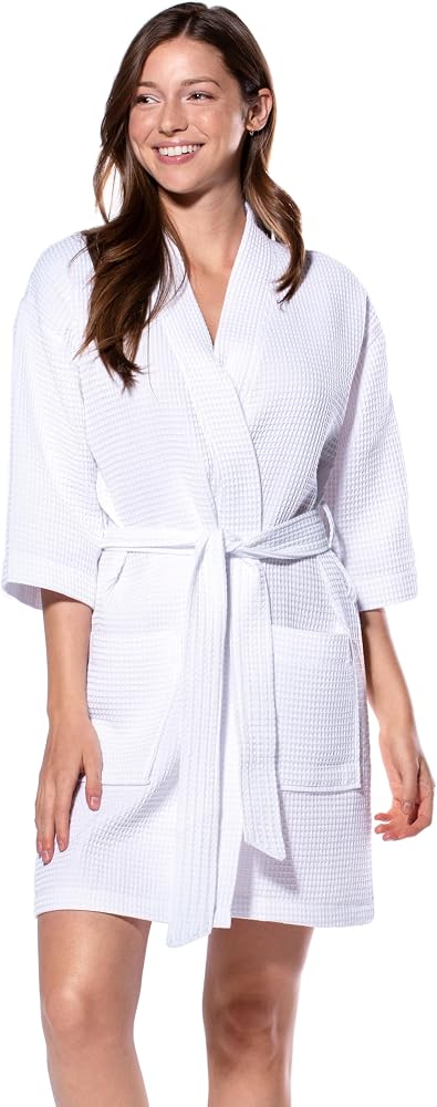 Turquaz Lightweight Waffle Kimono Robe