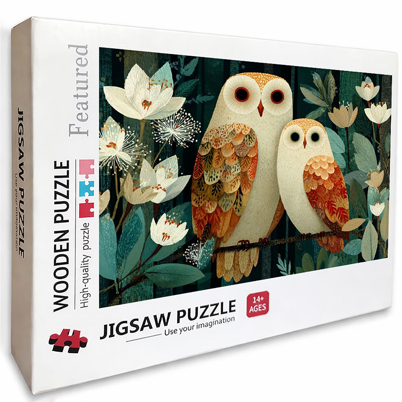 Hibou Puzzle 2000 pièces Adultes, Puzzle Bois 99x70cm, Adultes Jeu éducatif Défi énigme avec Une Boîte d'emballage Exquise, Jeu Relaxant Détente Collection, été Decoration Chambre, (Fleur) 9-2054