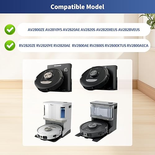 Miniatura 9 de Piezas de repuesto compatibles con Shark RV2610WA RV2620WA RV2410WD AV2610WA AI Ultra 2 en 1, kit de filtro de cepillo de trapeador de repuesto