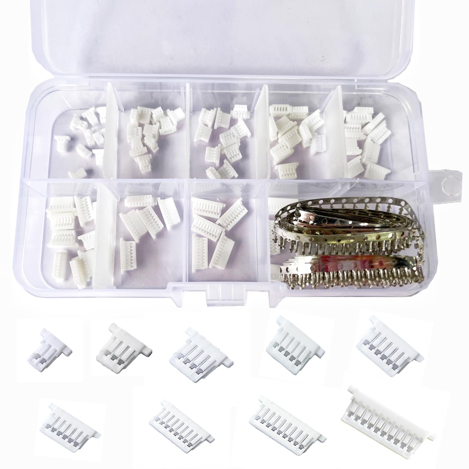 Amazon.com: 495Pcs JST Connector Kit, SH1.0mm Pitch 2/3/4/5/6/7/8