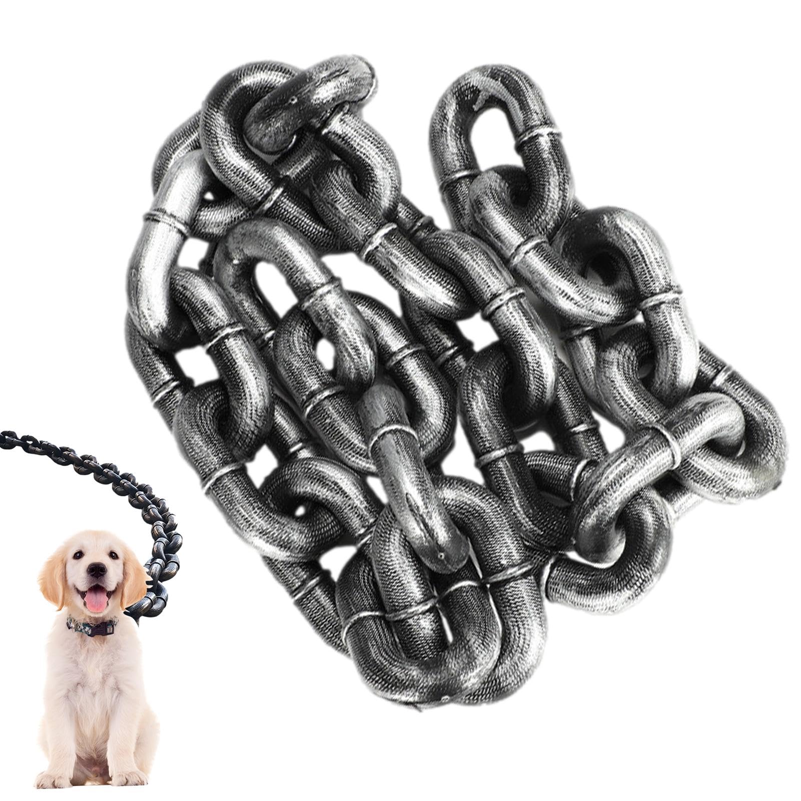 Xujuika 2m/6.56ft Huge Chain Dog Lead Funny | Large Dog Anti Chew Dog Leashes Rope Chain | Dog Lead Chain Anti Chew | Shock Absorbing Dog Lead | Dog Lead Chain Thick For Outdoor