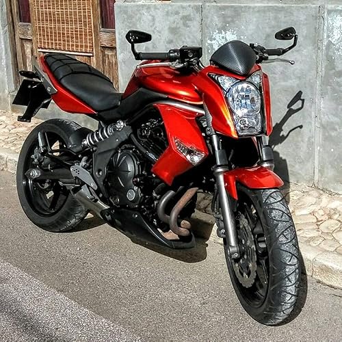 Miniatura 2 de Espejos laterales motocicleta bicicleta Cruiser ATV aluminio 78 '' 0.866 in barra extremo lateral vista trasera Mirro para motocicleta Ducati