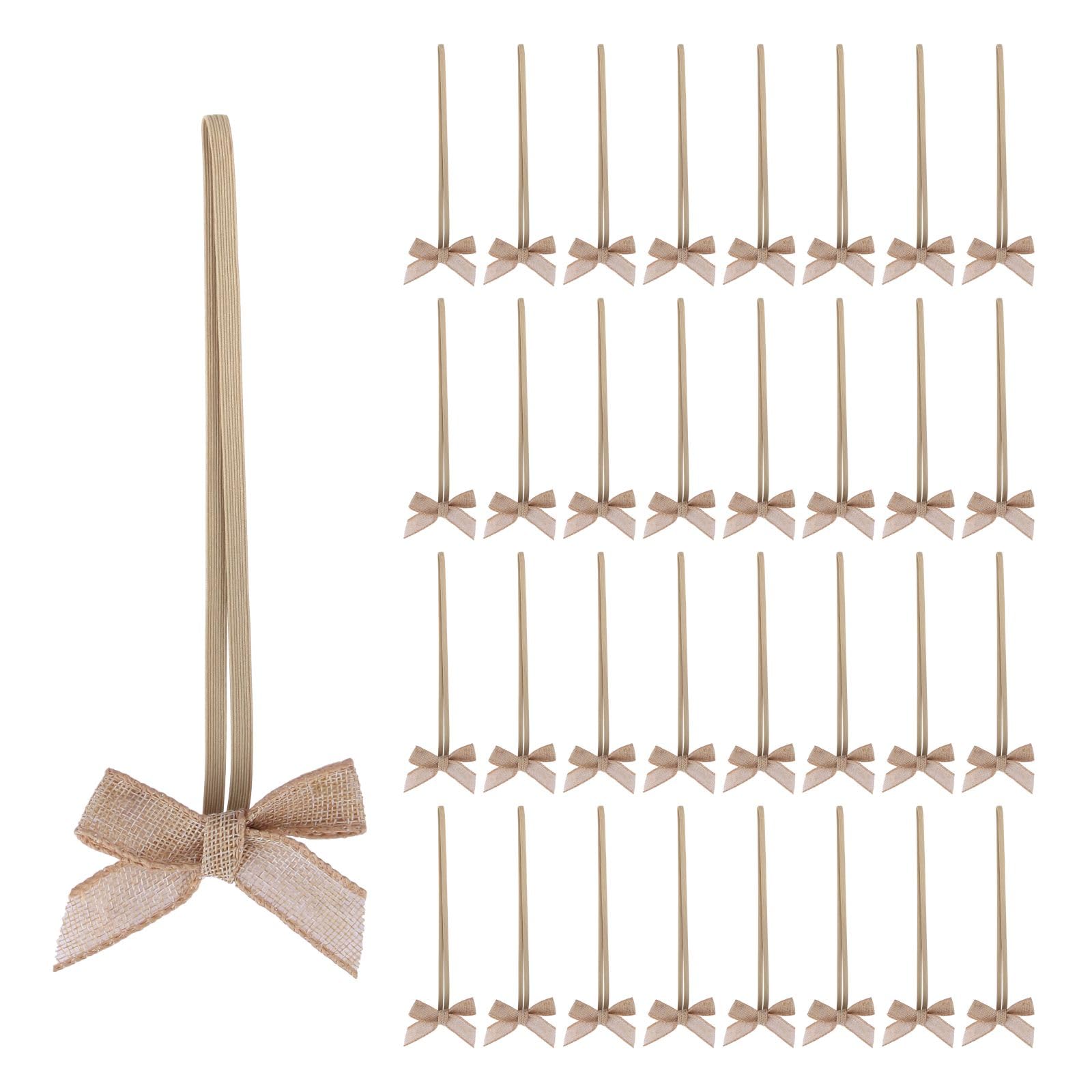 pre tied bows with elastic