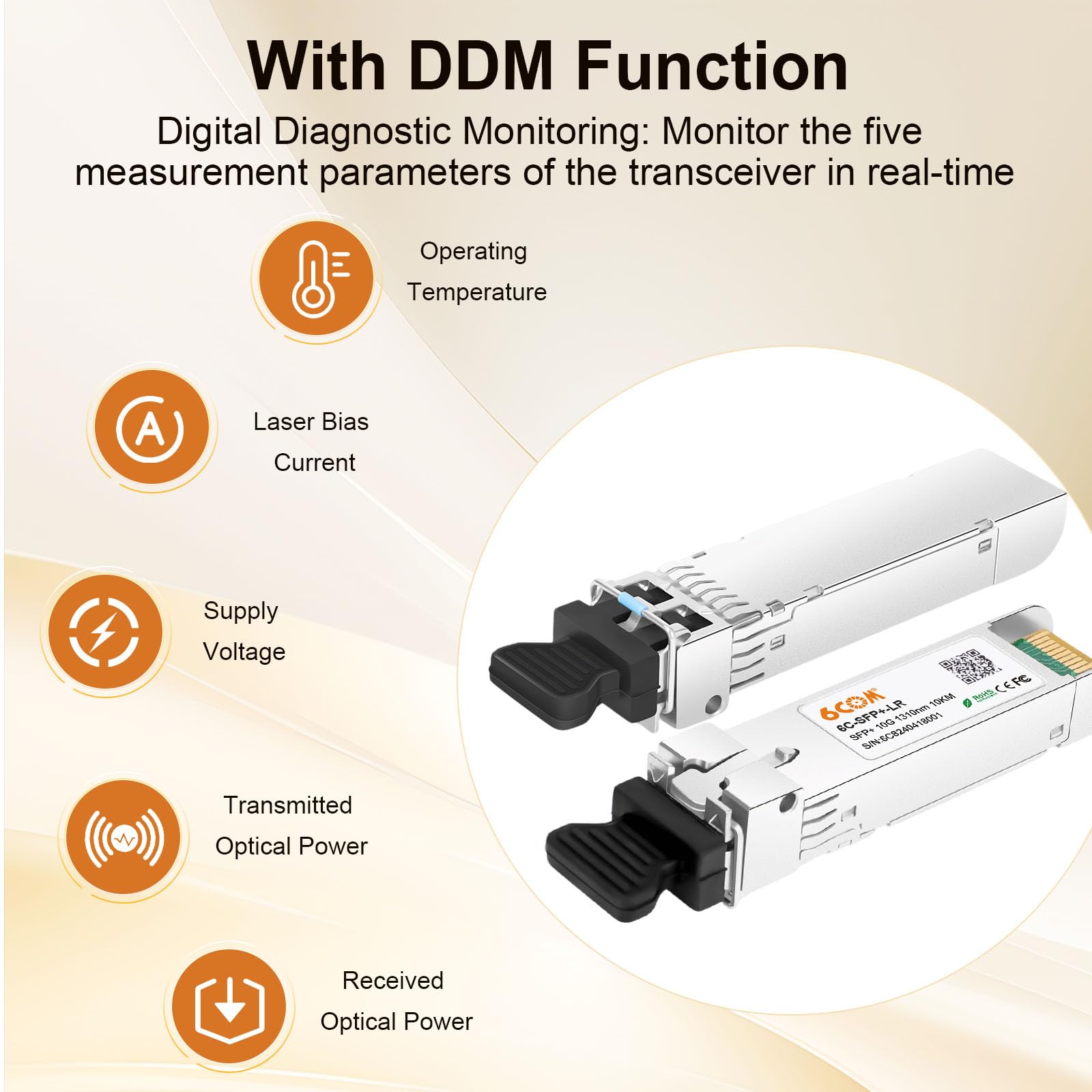 4Pack 10GBase-LR SFP+ Transceiver, 10G Duplex LC Sfp Single Mode Module — Amazon image 6