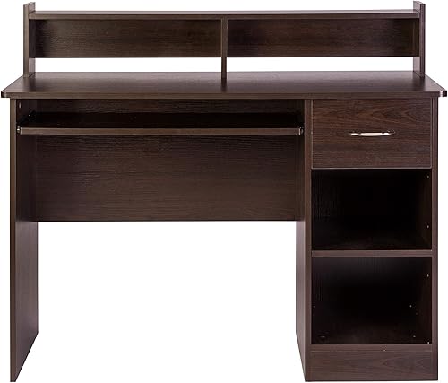 Miniatura 3 de OneSpace - Escritorio para computadora, Madera maciza, Espresso