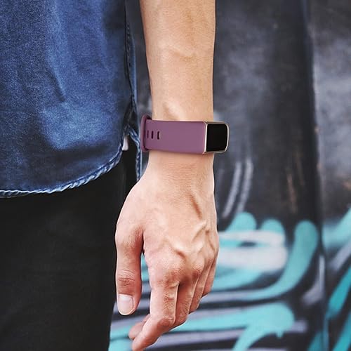 Miniatura 6 de Correa compatible con Fitbit Charge 5 bandas para mujeres y hombres, correa de repuesto deportiva ajustable impermeable de silicona suave para