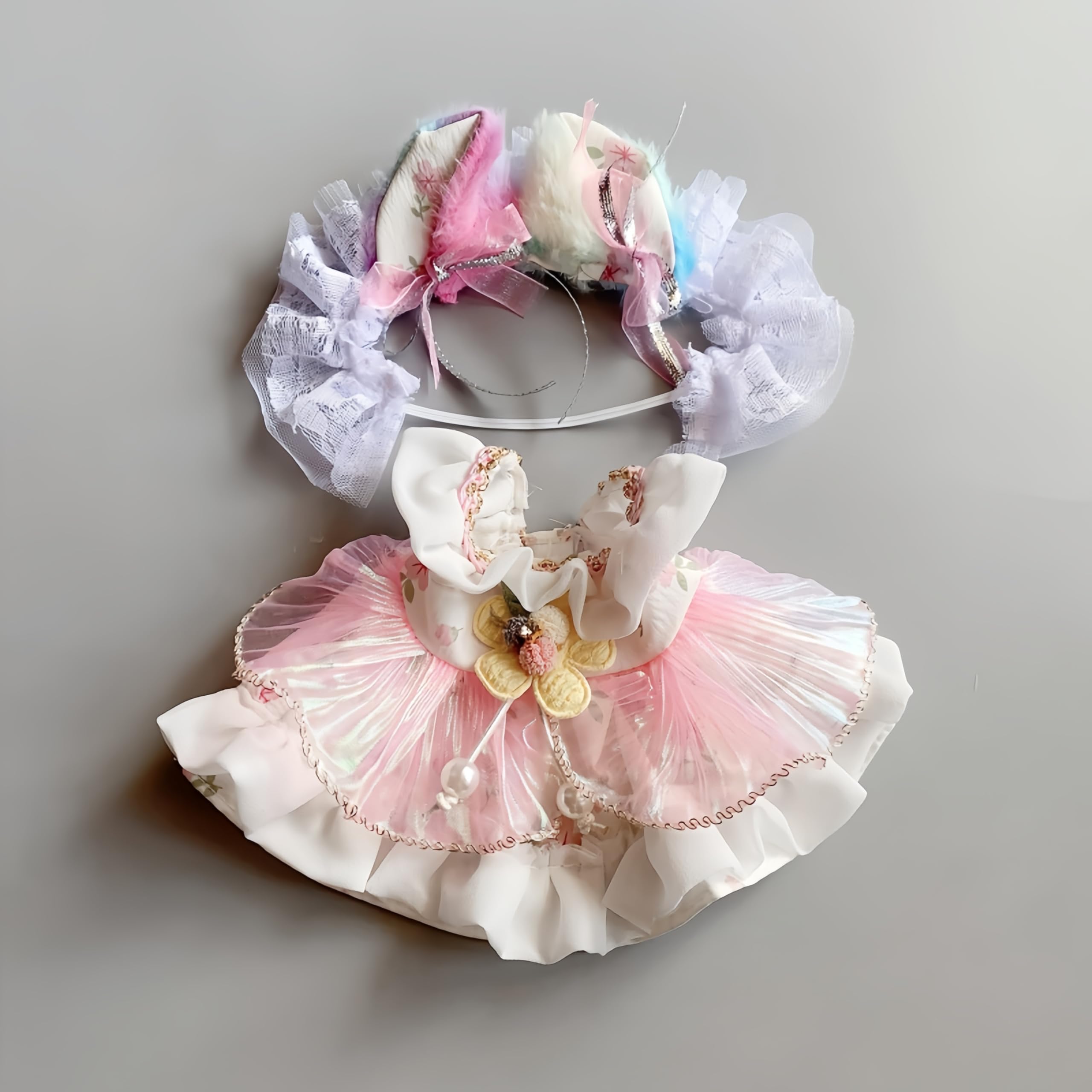 YHYQiFei 20cm Plush Doll Clothes,8 inch,Cute Cotton Doll Clothing Set,Many Styles Stuffed Plush Dolls Dress Up (#6)