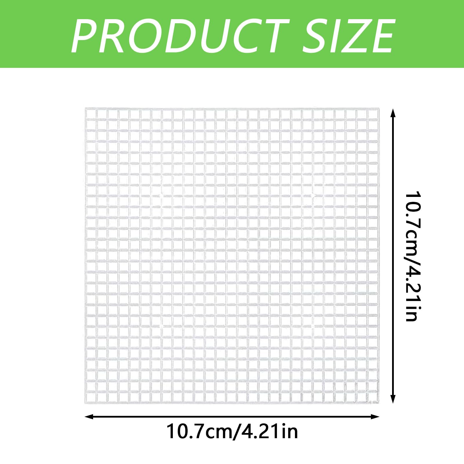 12Pcs Canvas Sheets Cross Stitch Sturdy Plastic Mesh Screen Crochet Projects Plastic Meshes Blank Rug Plastic Canvas Sheets for Knit Crochet Projects - Image 2