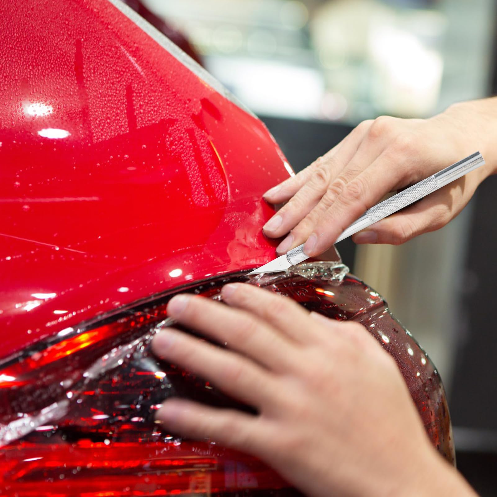 Kit Spatole Per Pellicole Adesive Dimiff® - Set Professionale Con Taglierino Per Applicazione Pellicole - Foto 8