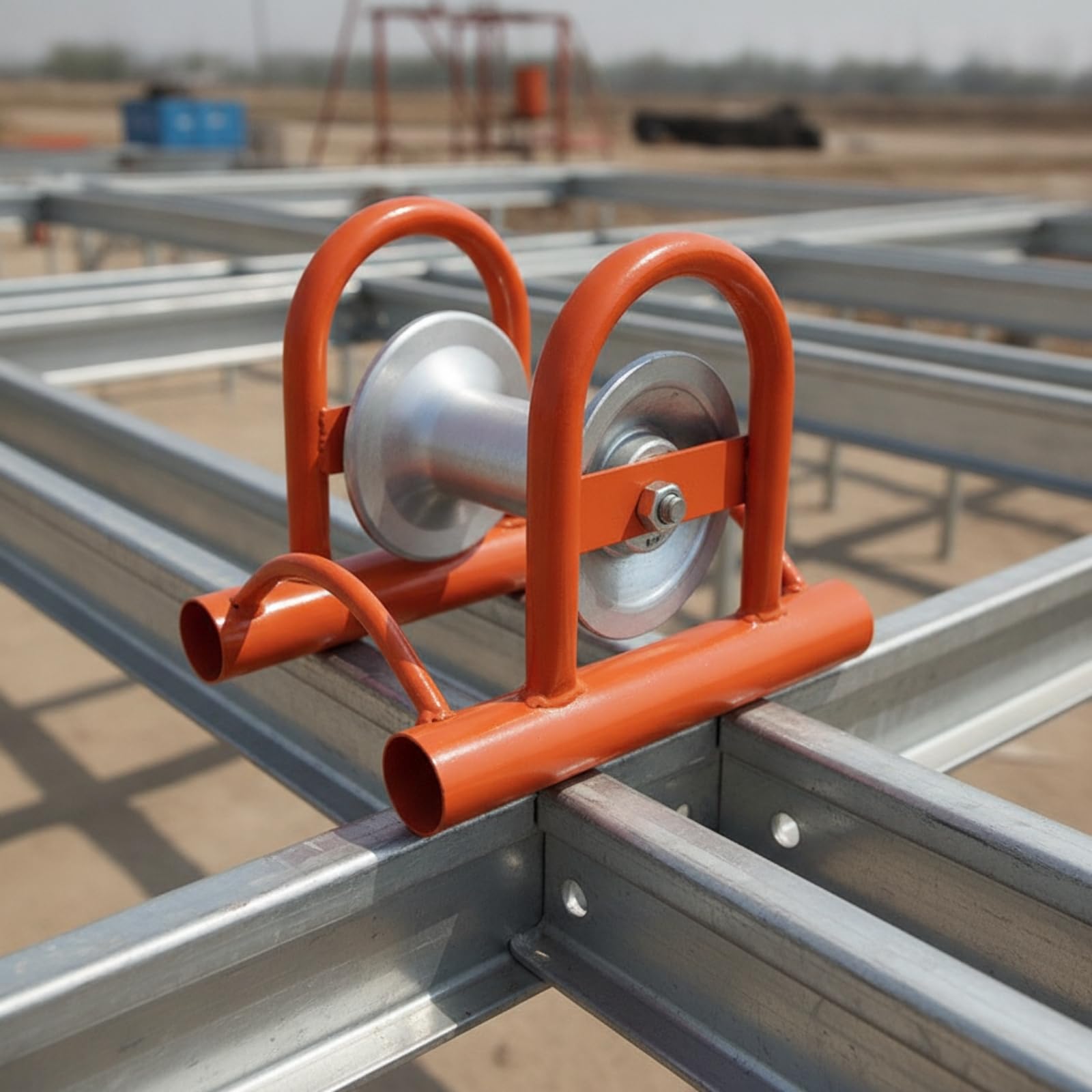 Rullo Guidacavo Scorrevole Guida Cavi Robusto Attrezzatura per Elettricisti, Puleggia Per Passerella Ruota In Alluminio