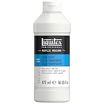 Liquitex Professional – Gesso trasparente, per preparazione superfici per la pittura, 473 ml