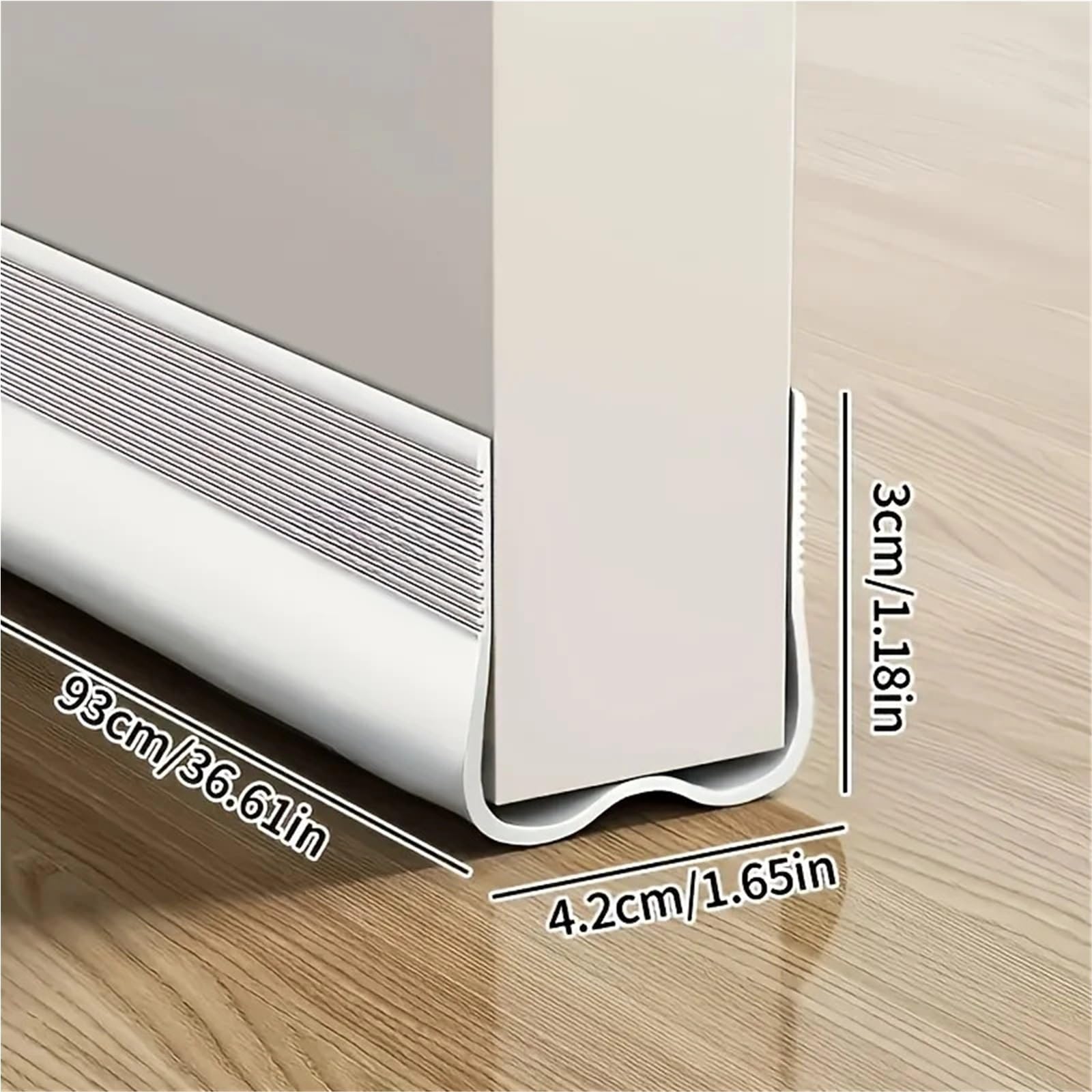 Türdichtung Flexibler Türdichtungsstreifen aus PVC(Black 02,2PC)