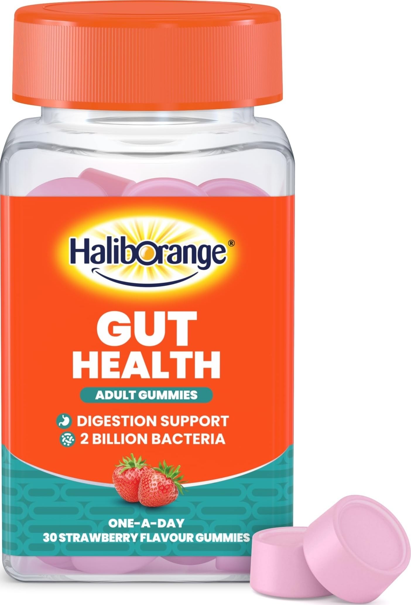 Haliborange Adult Gut Health - 30 Strawberry Gummies