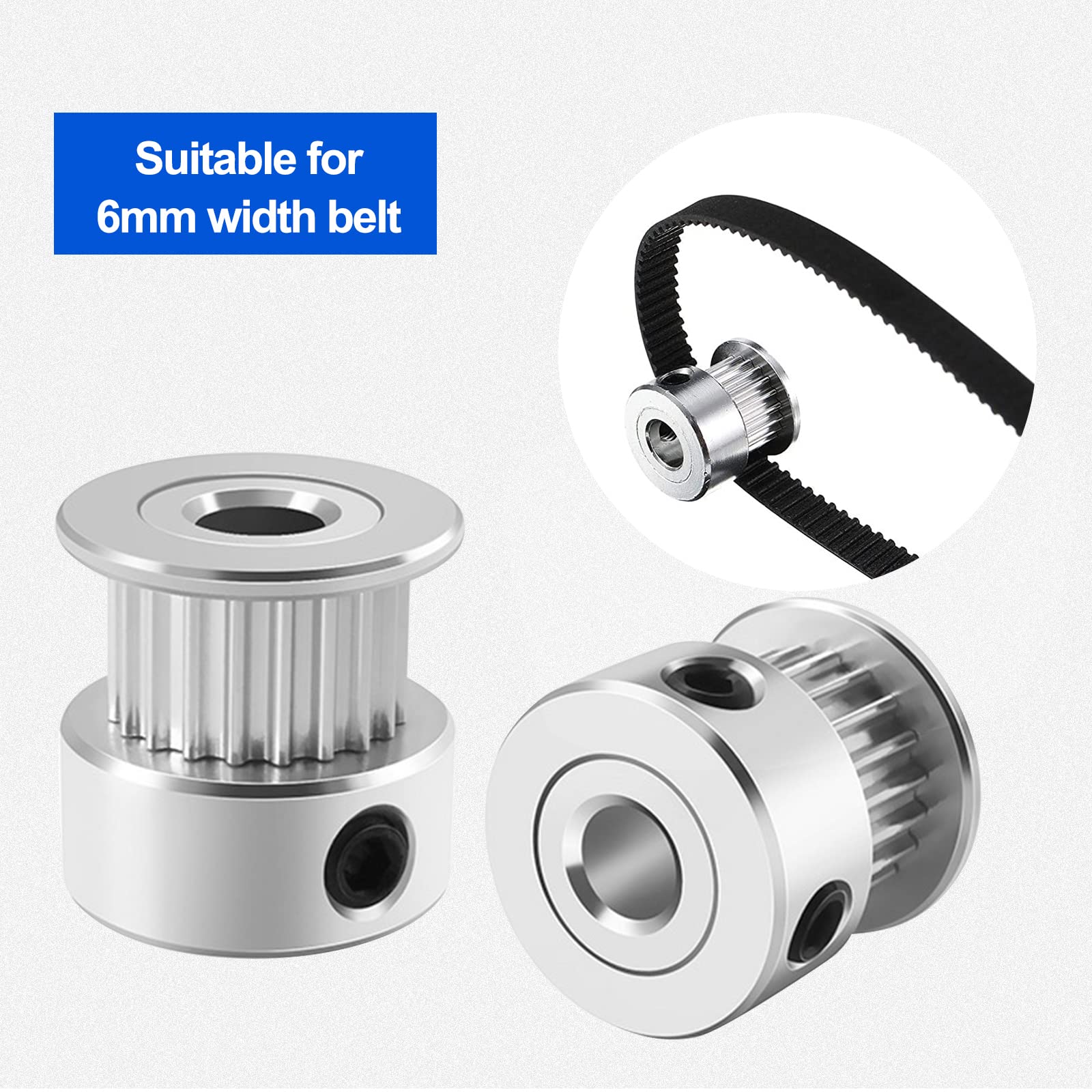Buy GT2 pulley 20 teeth 5mm bore for 6mm belt