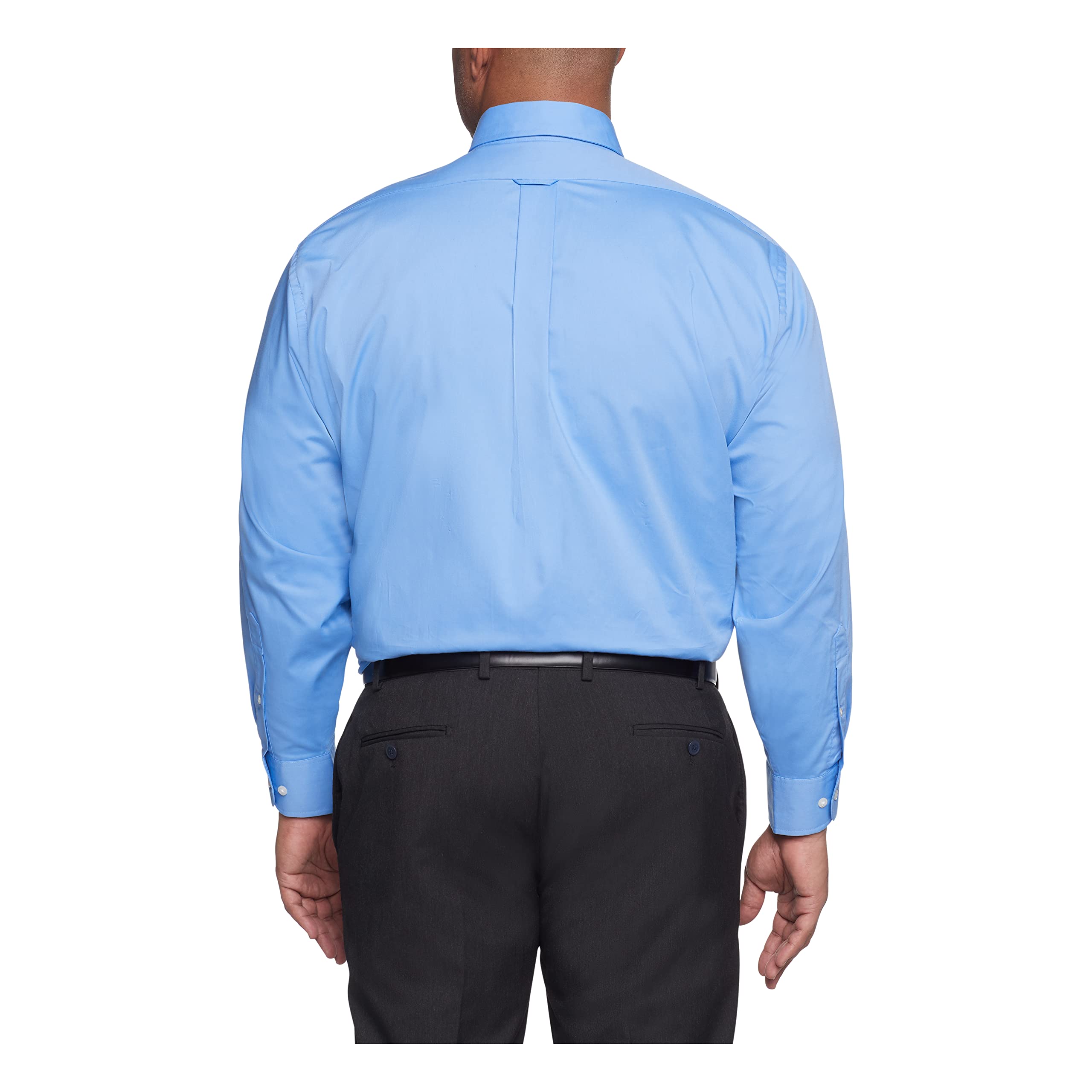 Izod Camisas de Vestir Grandes Y Altas, Elásticas, Color Blanco Sólido, Ajuste Grande Camisa de Vestir Hombre