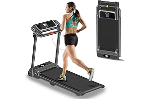 3HP Portable Treadmills for Home, 300-Pound Capacity