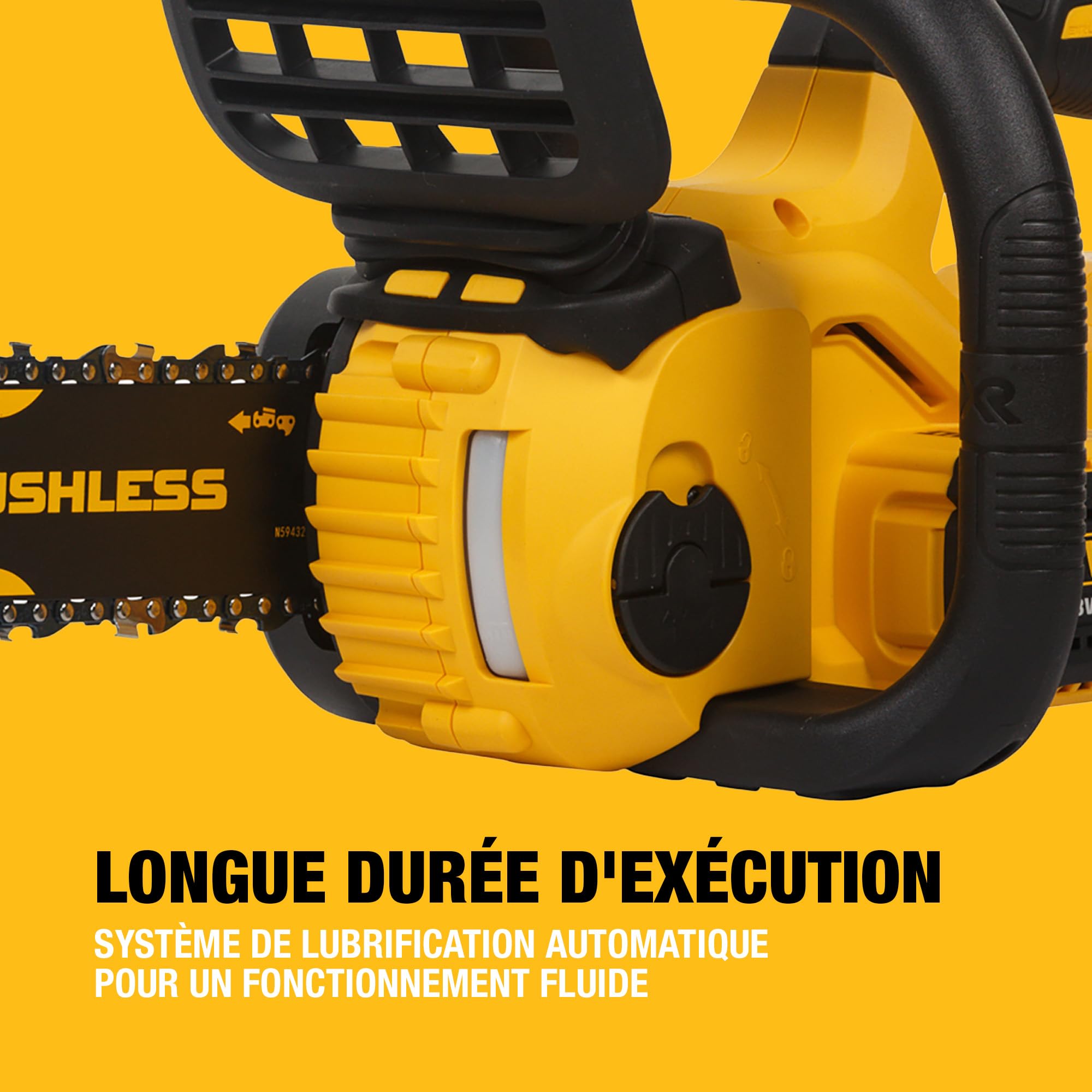 DEWALT - Tronçonneuse Compacte Brushless XR 18V 30cm, Outil Seul, DCM565N-XJ