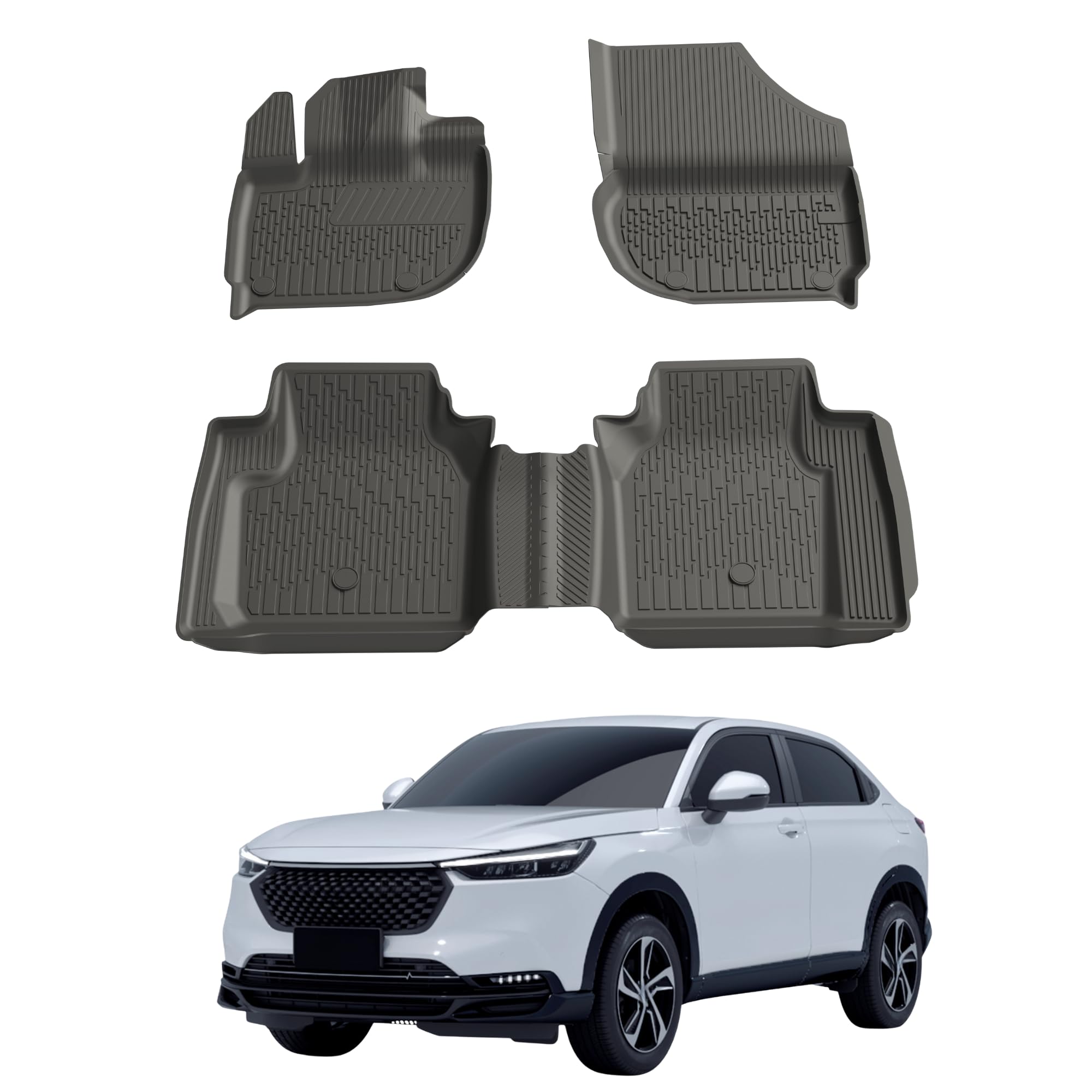 Dywaniki samochodowe, kompatybilne z Honda CR-V 2018-2022, 4,5D, guma wysokiej jakości, TPE, antypoślizgowe, gumowe, wodoodporne, do samochodu, czarne