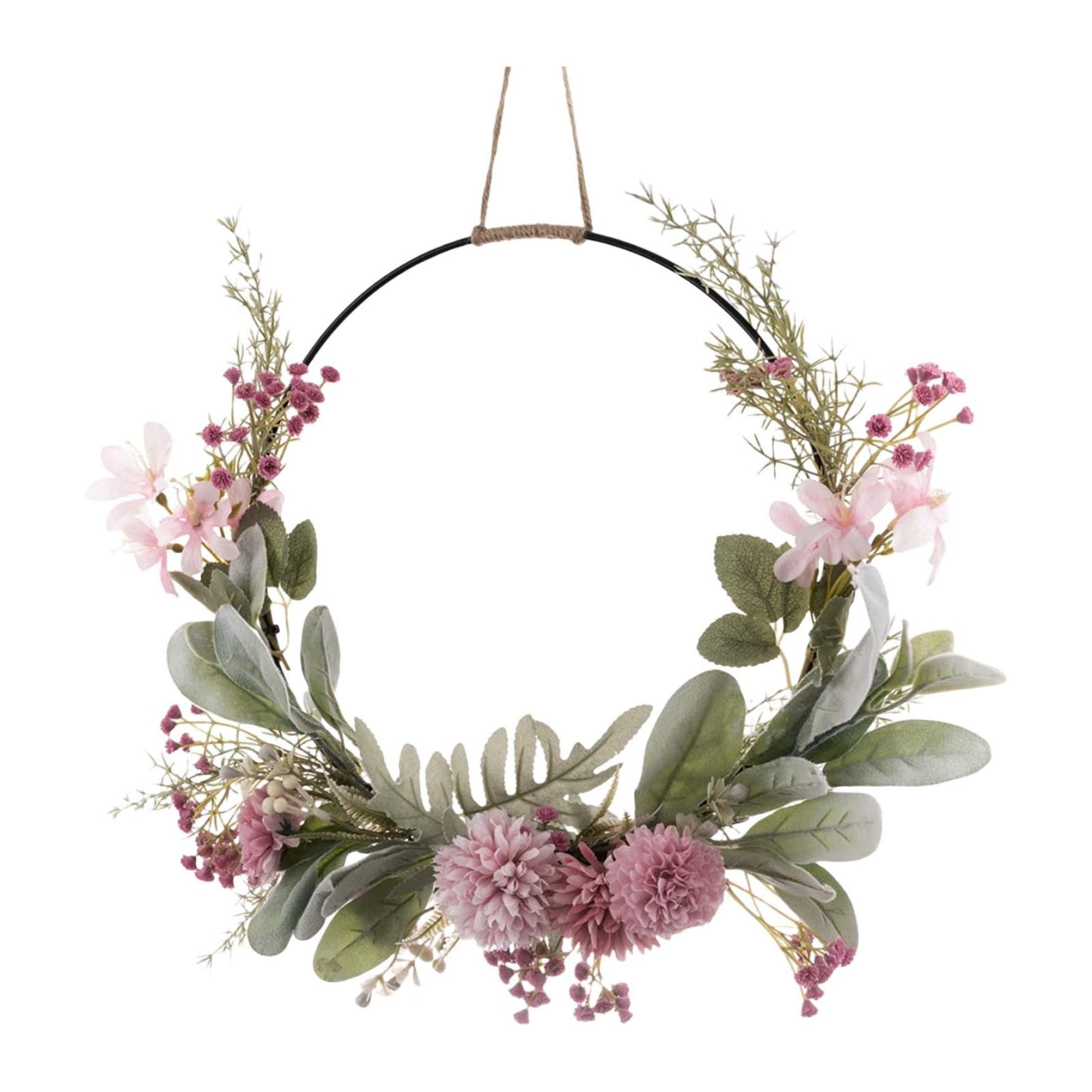 Yeaxxsqy Door Wreaths Spring Summer Wreath for Front Door Outdoor Decorative Flower Garland Decoration House Flower Wreath