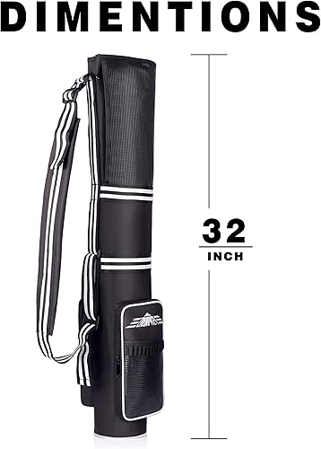 Miniatura 6 de Champkey Bolsa de golf profesional para el domingo (lleva de 3 a 9 palos) – 6 bolsillos de transporte y correa ajustable para golf, bolsa