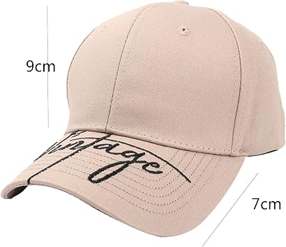 Women's Fish Hat Unisex Classic Low Profile Cotton Baseball Cap Embroidered Letters Soft Unconstructed Black, One Size