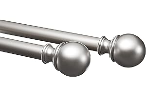 Amazon Basics 1-Inch Patio Curtain Rod: Extendable with Durable Construction