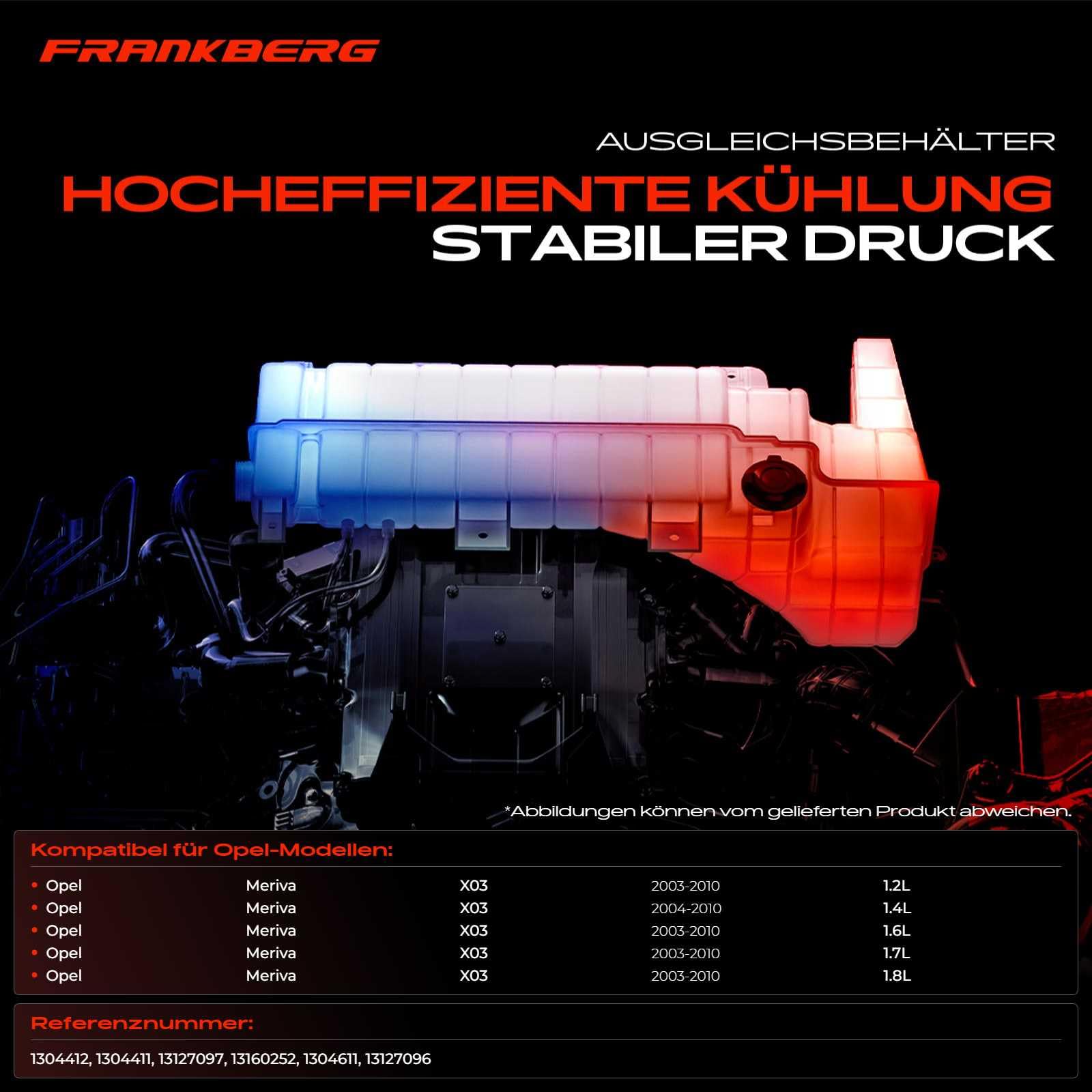 Frankberg Ausgleichsbehälter Kühlmittel Kühlmittelbehälter 13160252