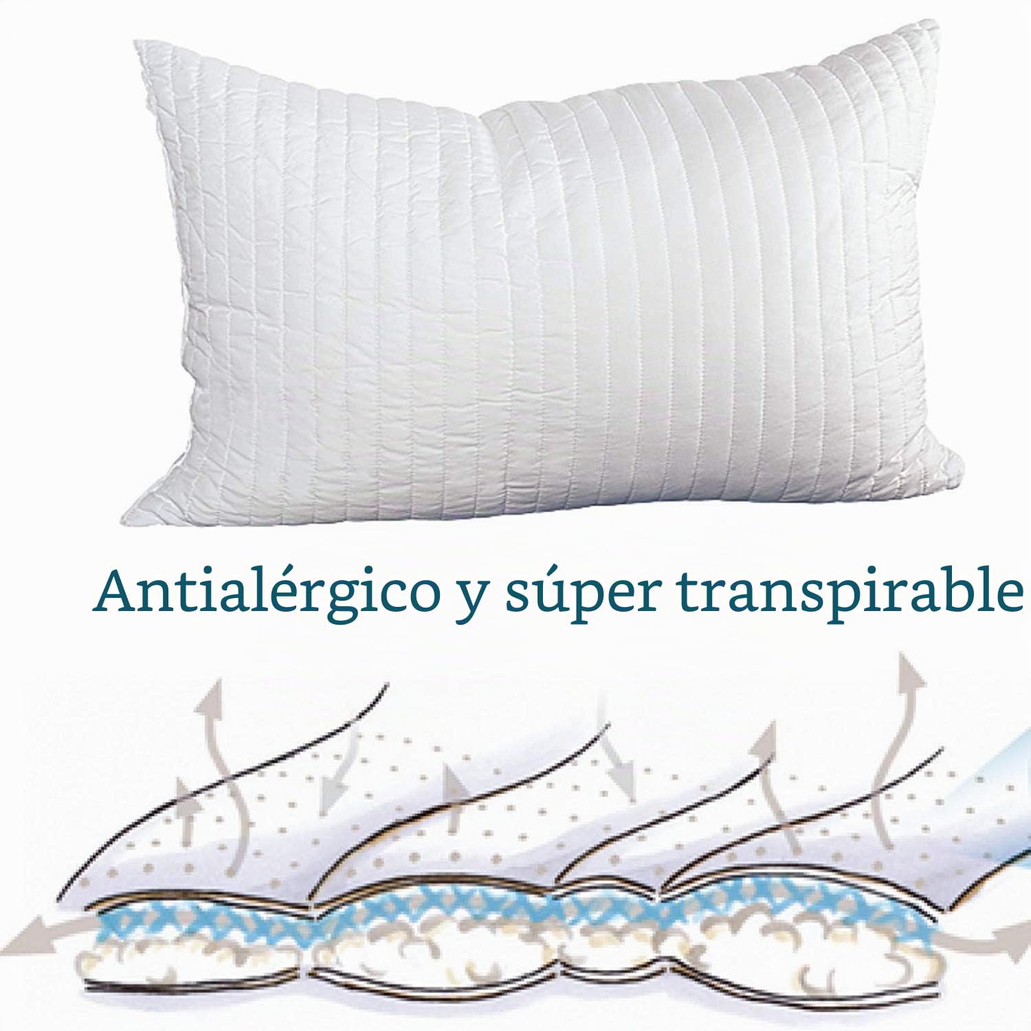 EVERGREENWEB - Colchón Individual 80x190 Alto 20 cm en Espumación Firmeza Media con una Almohada Viscoelástica Gratis, Ortopédico, Funda Blanca con Tejido Hipoalergénico Antibacteriano Efecto Masaje