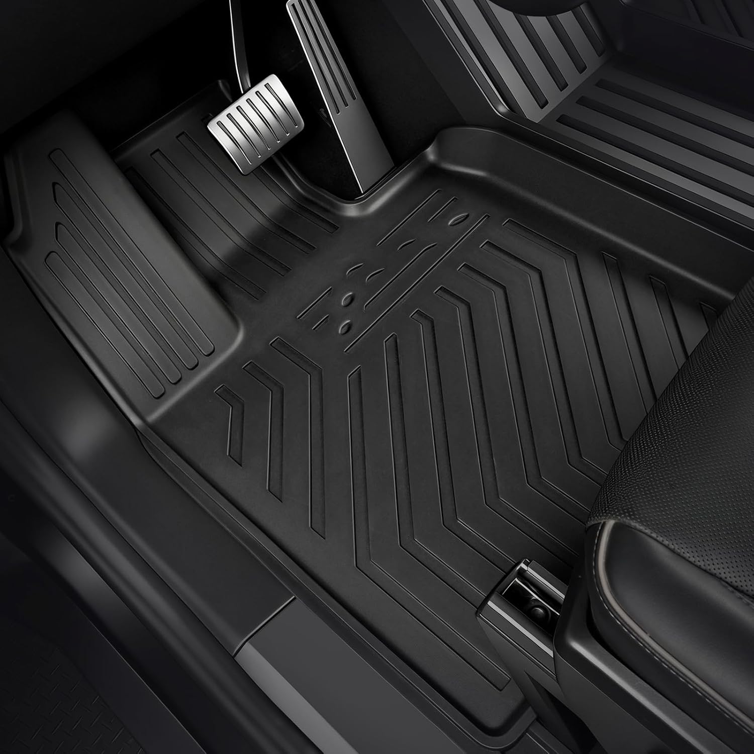 Floor Mats for Tesla Cybertruck 2023-2026, All Weather Floor Mats Truck Bet Mat Frunk Cargo Liner Accessories, Full Coverage Set