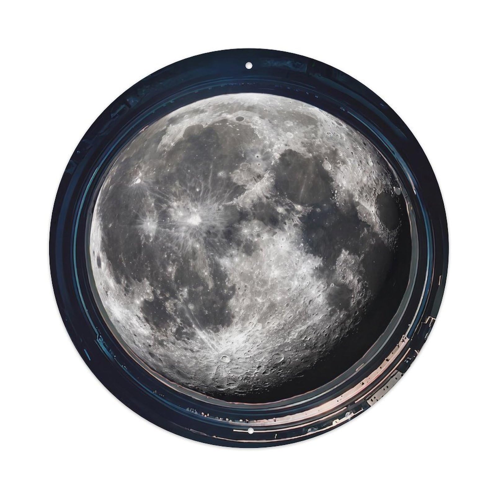 Moon Mare Regions View Metal Tin Sign