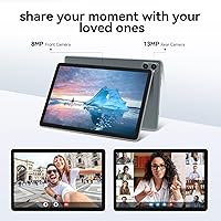 Vista 5 de Tablet with Keyboard, 128GB Android Tablets 10 Inch, 8GB RAM+ 1TB Expansion, 2-In-1 Tablet, Octa-Core Processor, 13+8MP Dual Camera, 5G WIFI