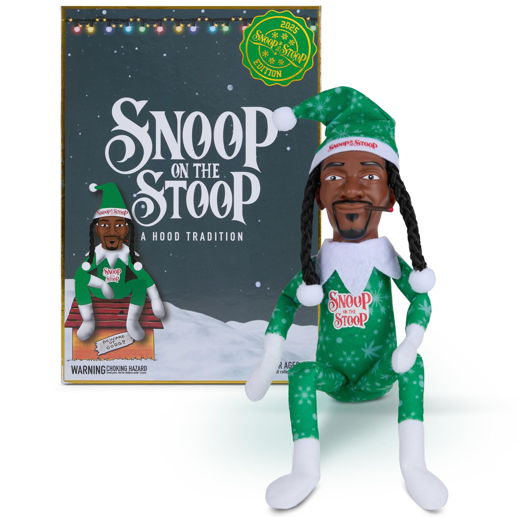 Snoop on the Stoop 2025 スヌープドック エルフ Amazon.com: Snoop Dogg Snoop on The Stoop 2025 Christmas Elf