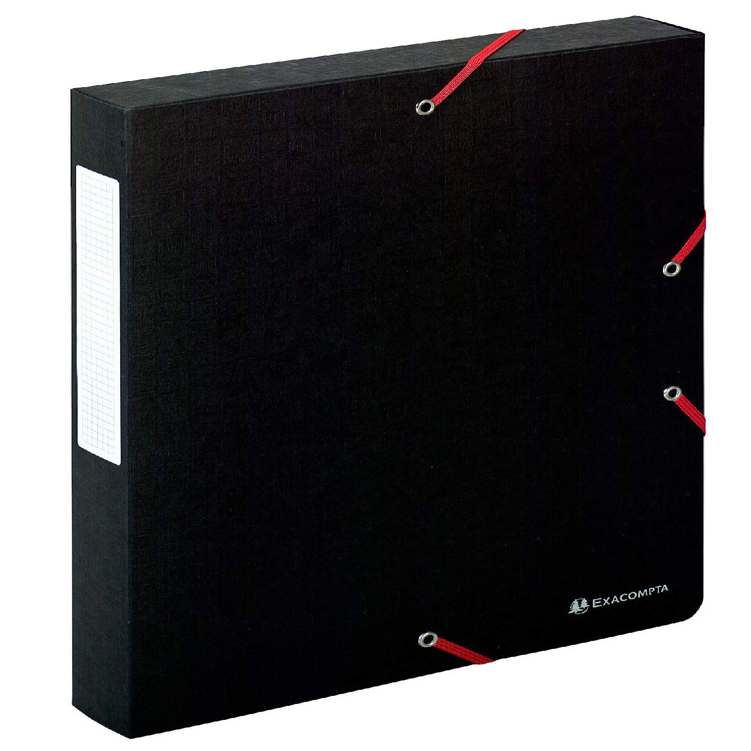 Boîte De Classement Avec Élastiques Autentik Exacompta - Carte Recyclée 600g/m² - Dos 4 Cm - 25x33 Cm - A4 - Couleurs Aléatoires