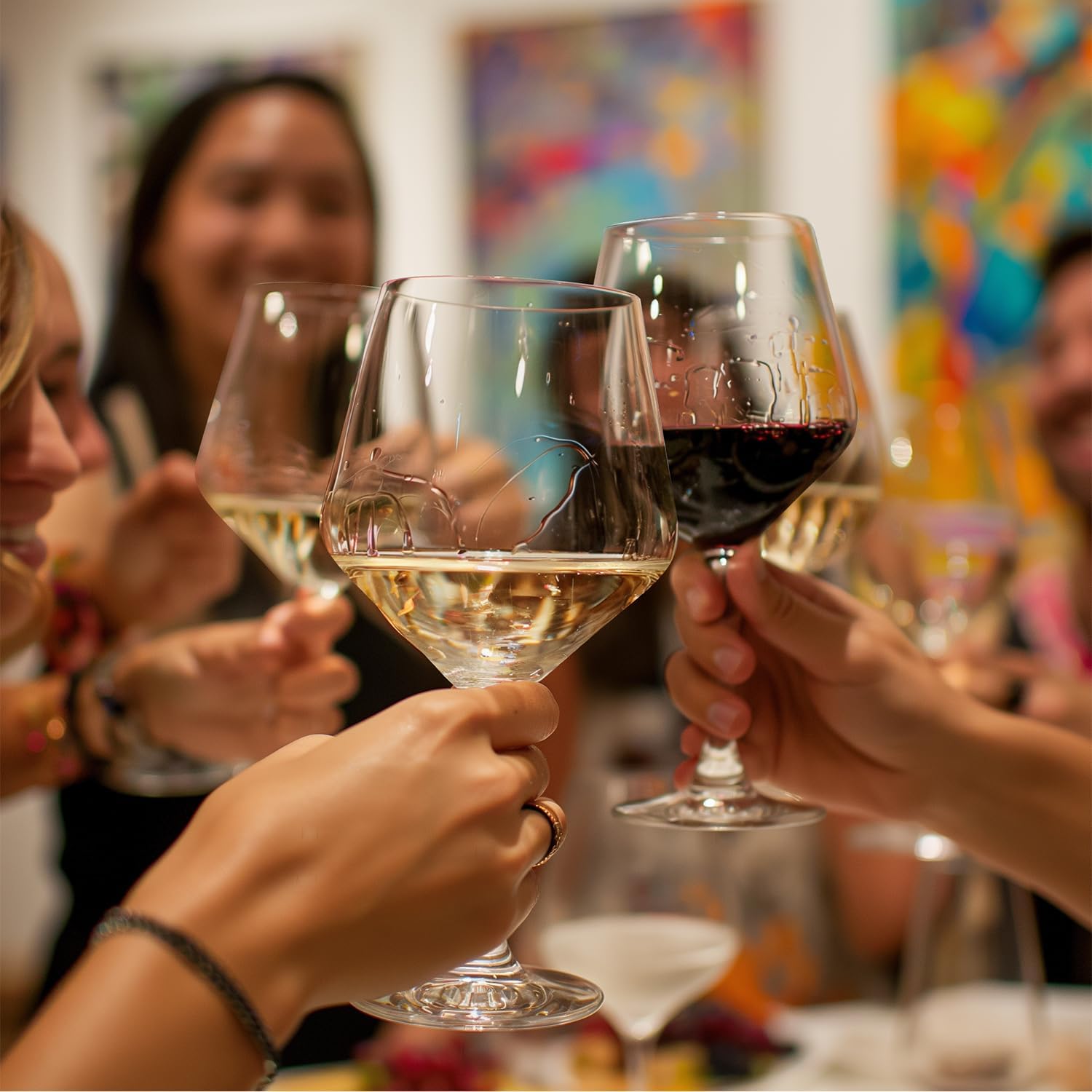 Large Red Wine glasses set of 4-28oz Extra Wine Glasses set of 4 with stem-Hand Blown Crystal Big Red Wine Glasses-Light,Thin,Large Cabernet Sauvignon Glasses - Image 6