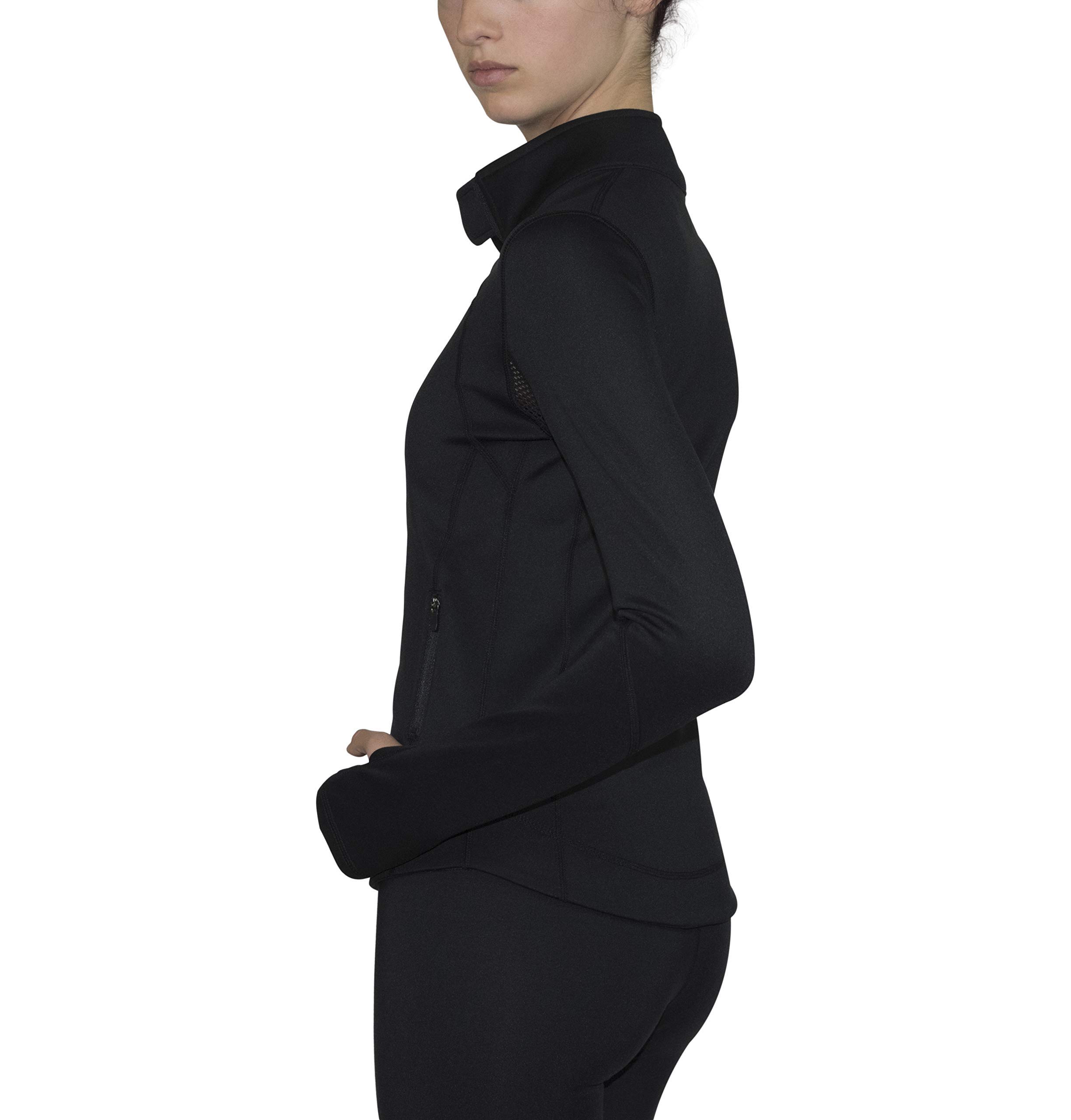 Veste thermique, multi sport, running, yoga, équitation, spécialement conçu pour les sports d'hiver. Taille enfants à adultes..(MEDIUM NOIR)