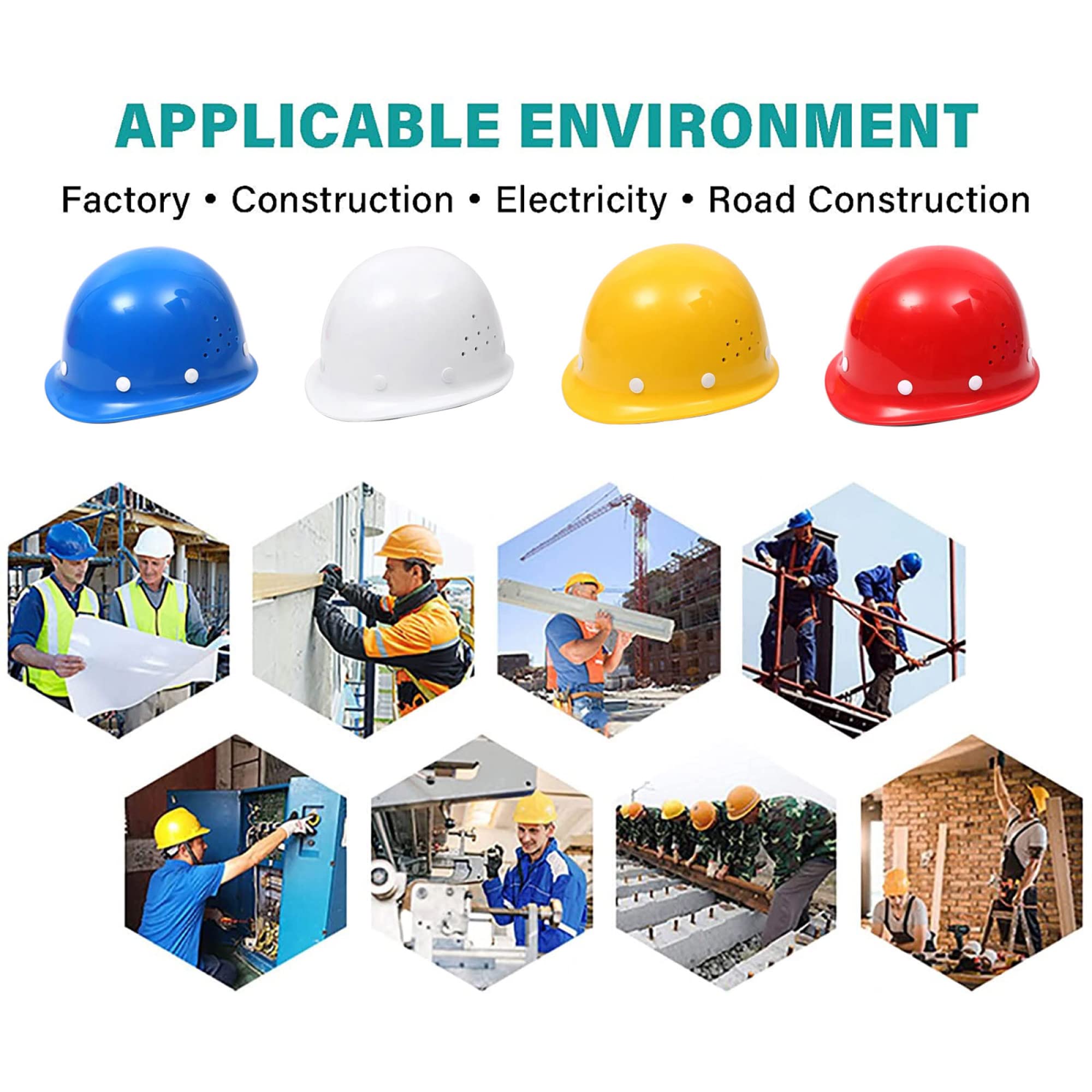 Sicherheitshelm Harter Hut Sicherheitshelm BAU Arbeiter Helm Belüftete Twist Lock Rad Ratsche Und Schweißband Industrial Riding Cap/Yellow/Frp Material